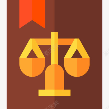 书法律与司法平面图图标图标
