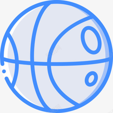 篮球体育和游戏5蓝色图标图标
