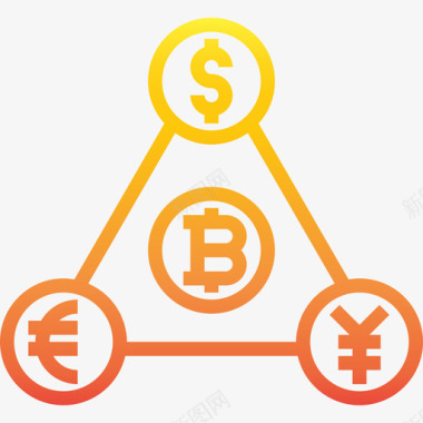 交换比特币54梯度图标图标
