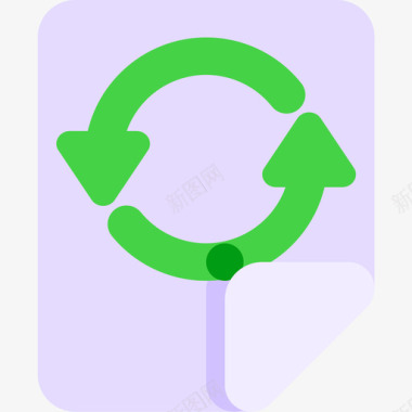 回收生态129平坦图标图标