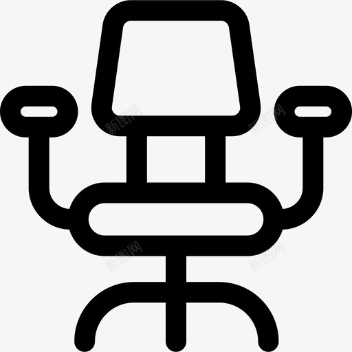 办公椅商务管理17直线型图标svg_新图网 https://ixintu.com 办公椅 商务管理17 直线型