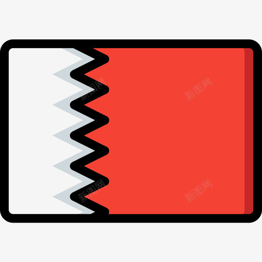 卡塔尔国旗10线颜色图标svg_新图网 https://ixintu.com 卡塔尔 国旗10 线颜色