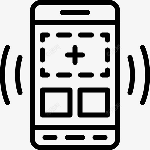 智能手机用户界面mobile3线性图标svg_新图网 https://ixintu.com 智能手机 用户界面mobile3 线性