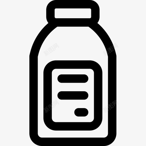 酒精药物16线性图标svg_新图网 https://ixintu.com 线性 药物16 酒精