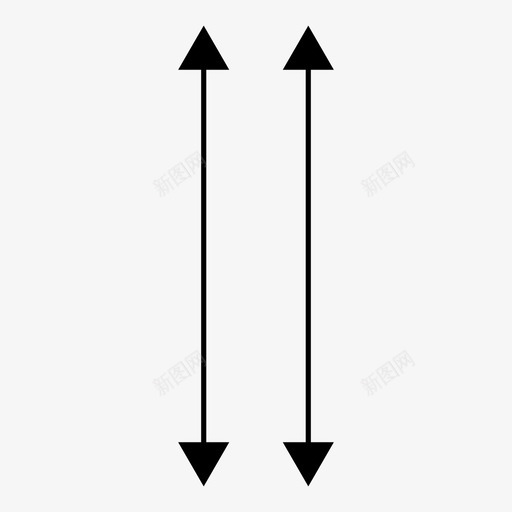 双箭头方向移动图标svg_新图网 https://ixintu.com 双箭头 平行箭头 方向 移动