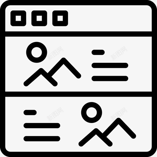 浏览器用户界面33线性图标svg_新图网 https://ixintu.com 浏览器 用户界面33 线性