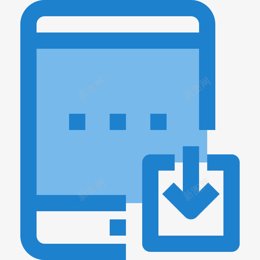 平板电脑手机6蓝色图标svg_新图网 https://ixintu.com 平板电脑 手机6 蓝色