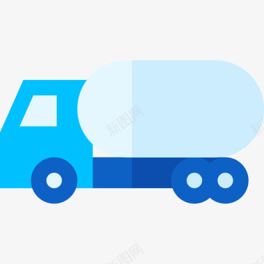 卡车运输52扁平图标图标