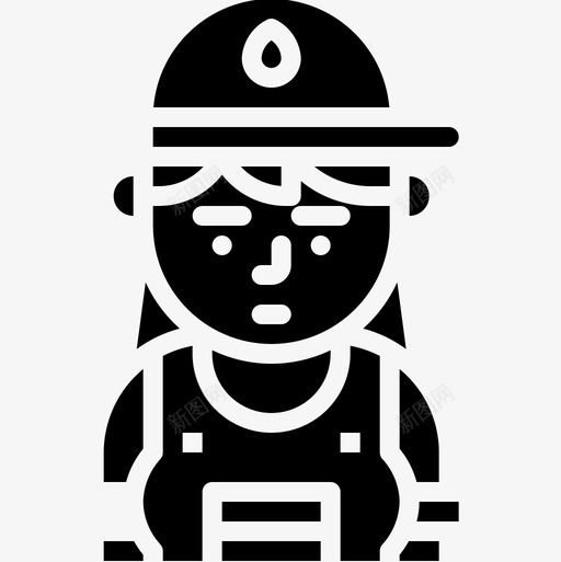 水管工职业女性化身2填充图标svg_新图网 https://ixintu.com 填充 水管工 职业女性化身2