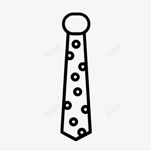 领带配件西装领带图标svg_新图网 https://ixintu.com 工作领带 西装领带 配件 领带