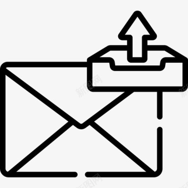 电子邮件电子邮件和消息2线性图标图标