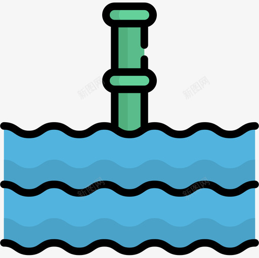 水下忍者11线性颜色图标svg_新图网 https://ixintu.com 忍者11 水下 线性颜色