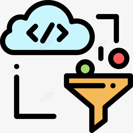 过滤器网页开发19线性颜色图标svg_新图网 https://ixintu.com 线性颜色 网页开发19 过滤器