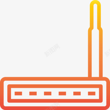 路由器计算机23梯度图标图标