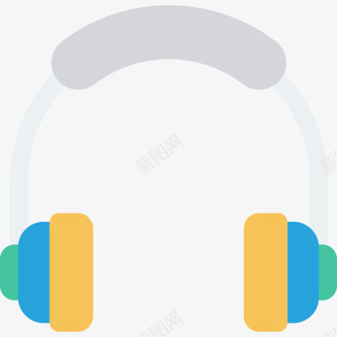 耳机音乐音频和视频平板图标图标