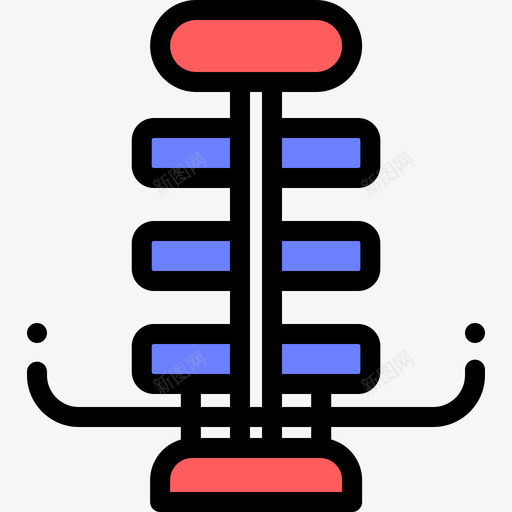 机器健身器材6线颜色图标svg_新图网 https://ixintu.com 健身器材6 机器 线颜色