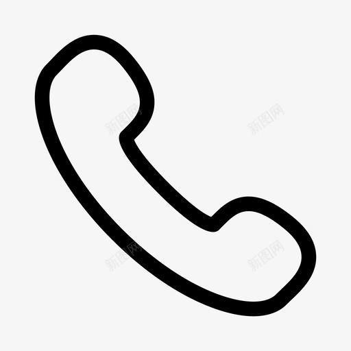 联系svg_新图网 https://ixintu.com 联系 填充 线性 单色 电话