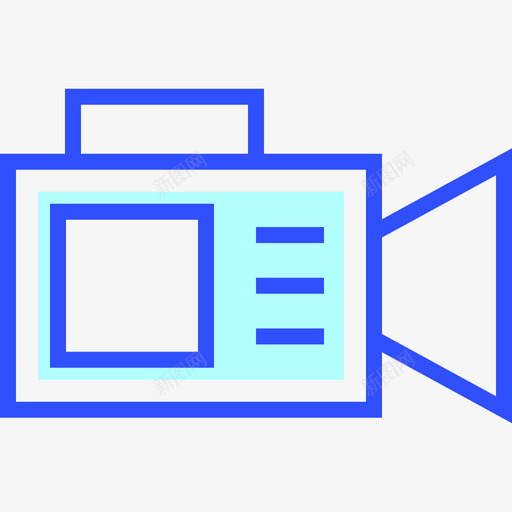 摄像机电影视频线性彩色图标svg_新图网 https://ixintu.com 摄像机 电影视频 线性彩色