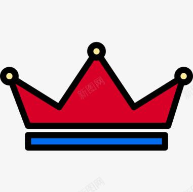 皇冠16号奖线性颜色图标图标