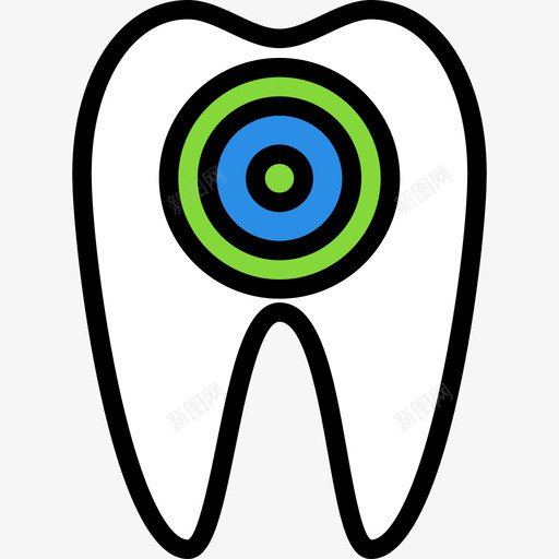 牙齿牙齿6线形颜色图标svg_新图网 https://ixintu.com 牙齿 牙齿6 线形颜色