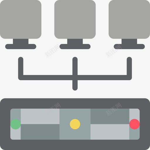 服务器网络和数据库12扁平图标svg_新图网 https://ixintu.com 扁平 服务器 网络和数据库12
