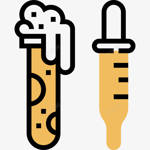 化学生物化学6黄影图标svg_新图网 https://ixintu.com 化学 生物化学6 黄影