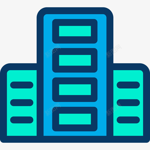建筑物43号建筑物线性颜色图标svg_新图网 https://ixintu.com 43号建筑物 建筑物 线性颜色