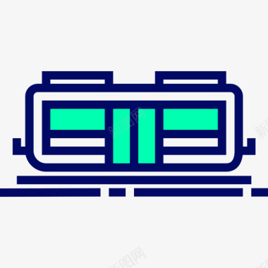 火车交通46绿影图标图标