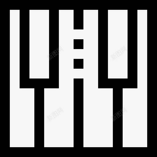 钢琴音乐47线性图标svg_新图网 https://ixintu.com 线性 钢琴 音乐47