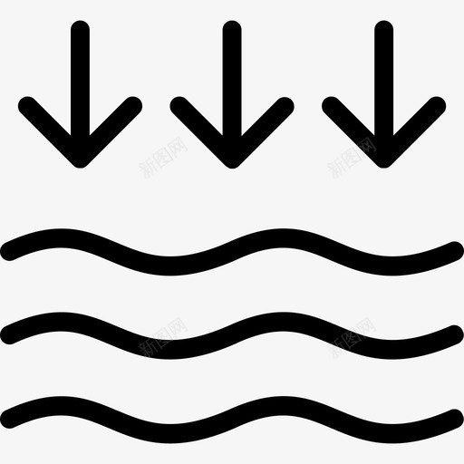 水水4线性图标svg_新图网 https://ixintu.com 水 水4 线性