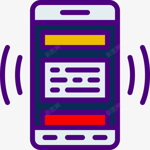 智能手机用户界面mobile2线性颜色图标svg_新图网 https://ixintu.com 智能手机 用户界面mobile2 线性颜色