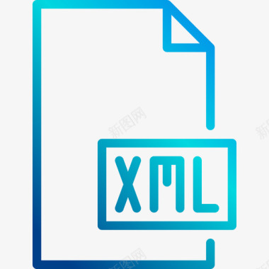 Xml文件和文件夹6线性渐变图标图标