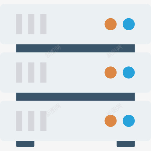 数据库设备26平面图标svg_新图网 https://ixintu.com 平面 数据库 设备26