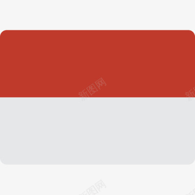 印度尼西亚国旗15平坦图标图标