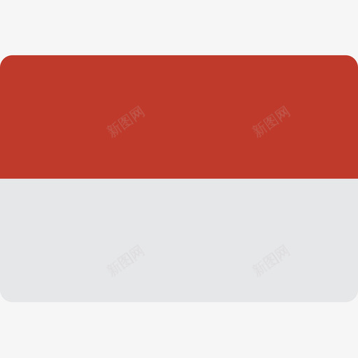 印度尼西亚国旗15平坦图标svg_新图网 https://ixintu.com 印度尼西亚 国旗15 平坦