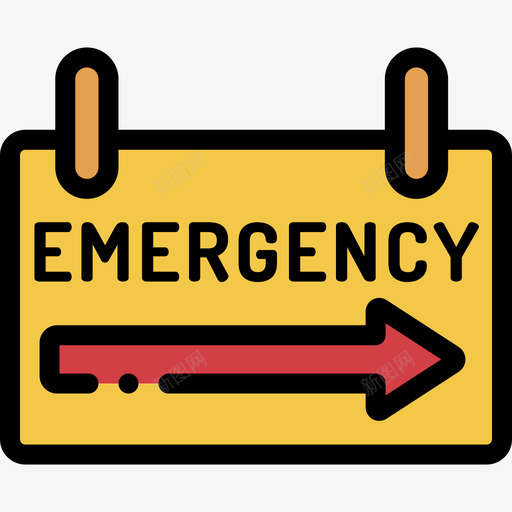 紧急标志紧急服务20线性颜色图标svg_新图网 https://ixintu.com 紧急服务20 紧急标志 线性颜色