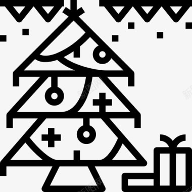 圣诞树圣诞117直系图标图标