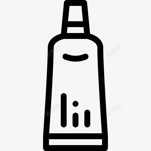 牙膏卫生9线性图标svg_新图网 https://ixintu.com 卫生9 牙膏 线性