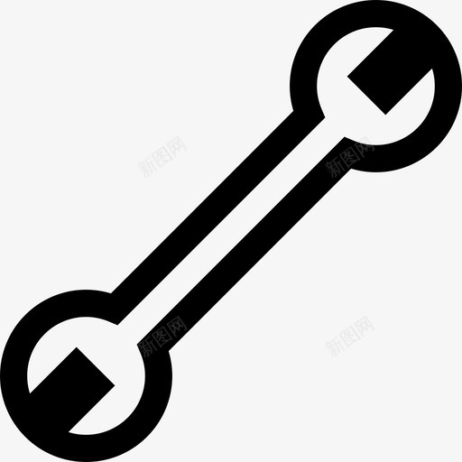 扳手工业过程21线性图标svg_新图网 https://ixintu.com 工业过程21 扳手 线性