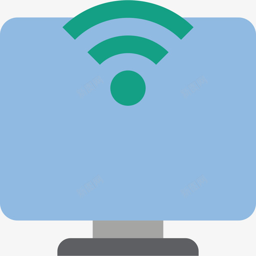 Wifi网络3扁平图标svg_新图网 https://ixintu.com Wifi 扁平 网络3