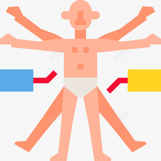 解剖学教育平面图标svg_新图网 https://ixintu.com 教育平面图标 解剖学