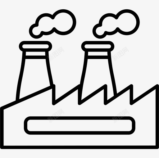 工厂电力工业线性图标svg_新图网 https://ixintu.com 工厂 电力工业 线性