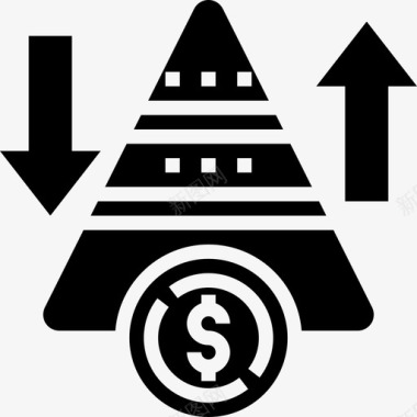 金字塔储蓄和投资8雕文图标图标