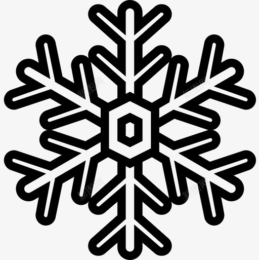雪花天气154线性图标svg_新图网 https://ixintu.com 天气154 线性 雪花
