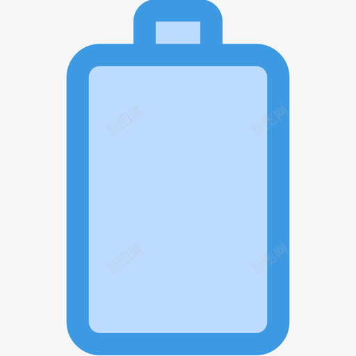 空电池essential7蓝色图标svg_新图网 https://ixintu.com essential7 空电池 蓝色