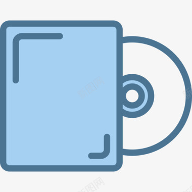 CD电脑20蓝色图标图标
