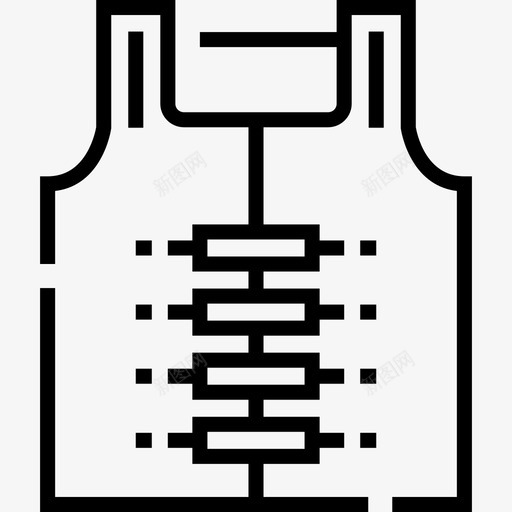 救生衣户外活动20直线型图标svg_新图网 https://ixintu.com 户外活动20 救生衣 直线型