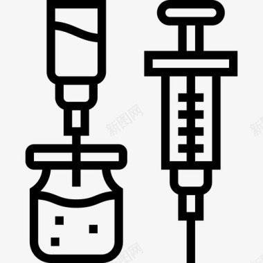 疫苗药学24线性图标图标