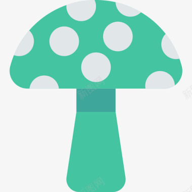 蘑菇食物59扁平图标图标