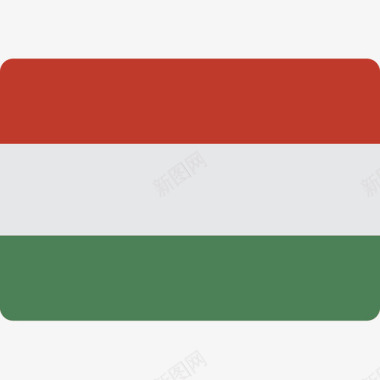 匈牙利国旗15平坦图标图标